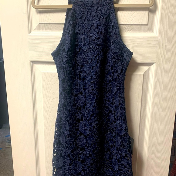 Lulus Love Poem Navy dress - Picture 4 of 4